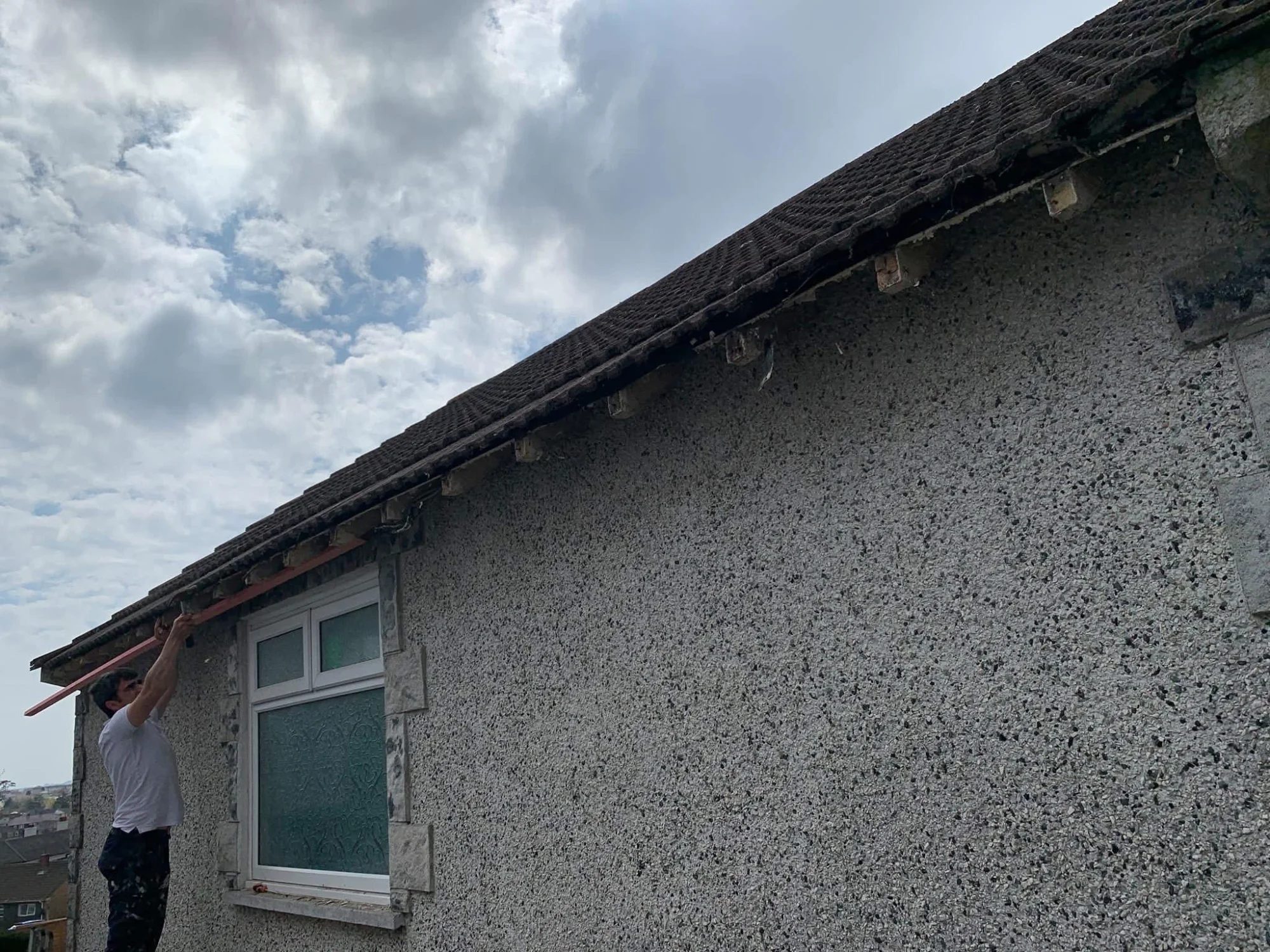 Storm damage roof repairs in St Columb Major