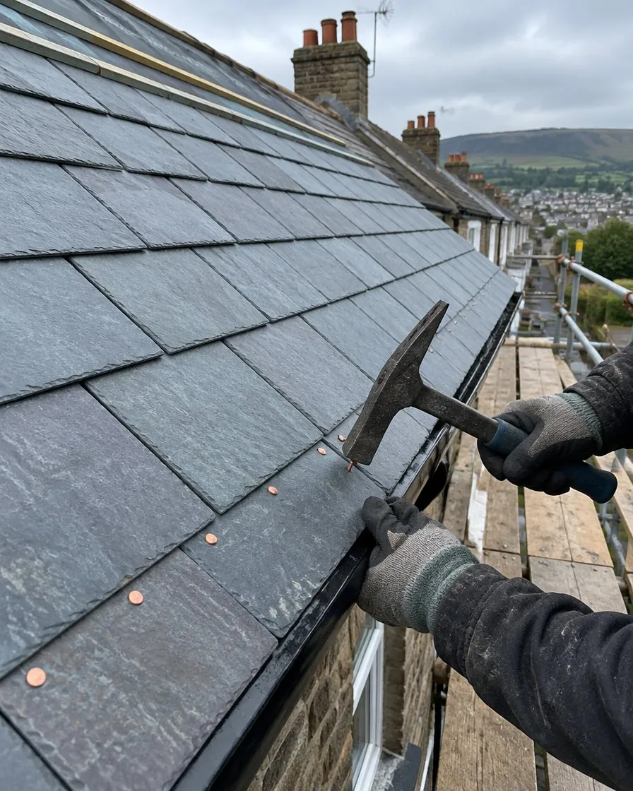 Slate roofing in St Columb Major